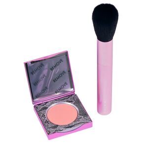 Mally Blush Compact Mally’s Baby & Pink Blush Brush Set New 2pc Bundle